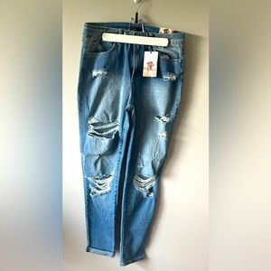 Sincerely Jules. Size 11/30. Brand new. High Rise Skinny Distressed Jean.